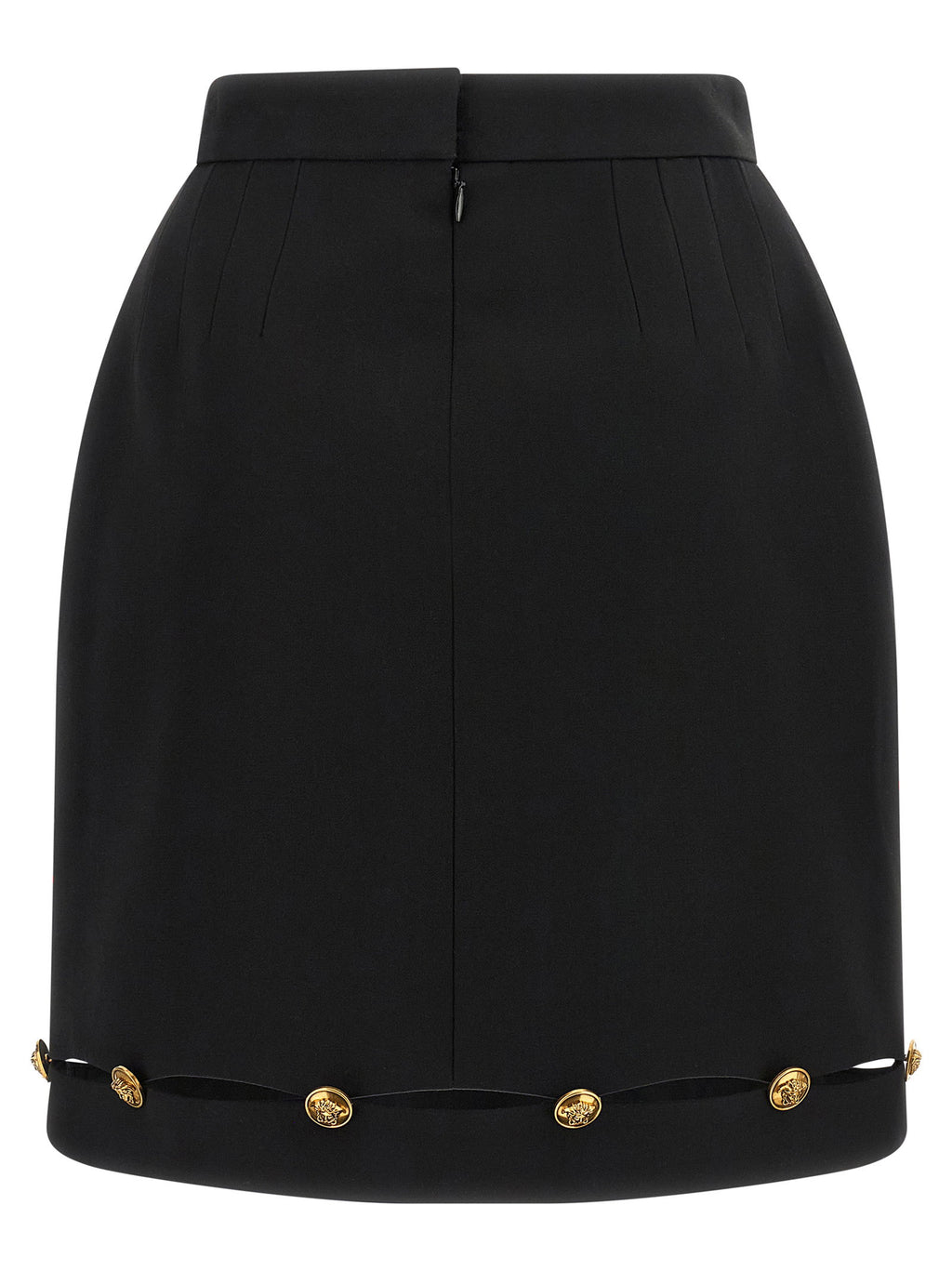 Versace Grain De Poudre Wool Skirt