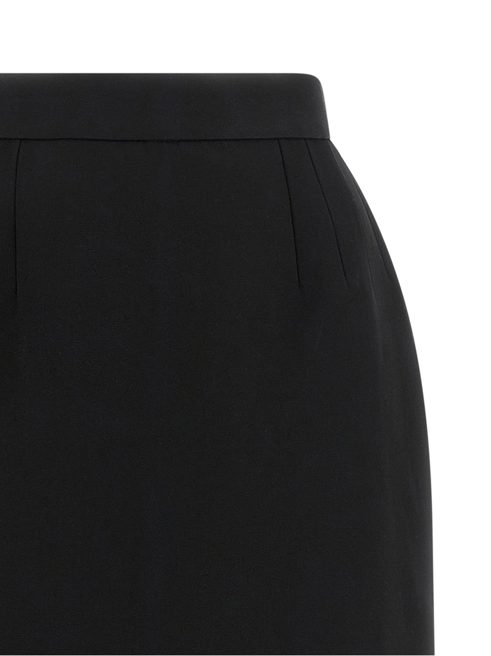 Versace Grain De Poudre Wool Skirt