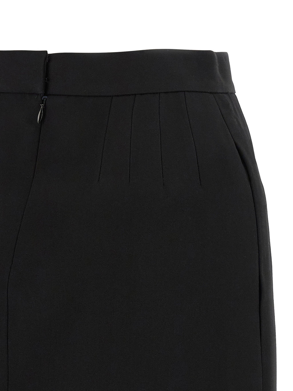 Versace Grain De Poudre Wool Skirt