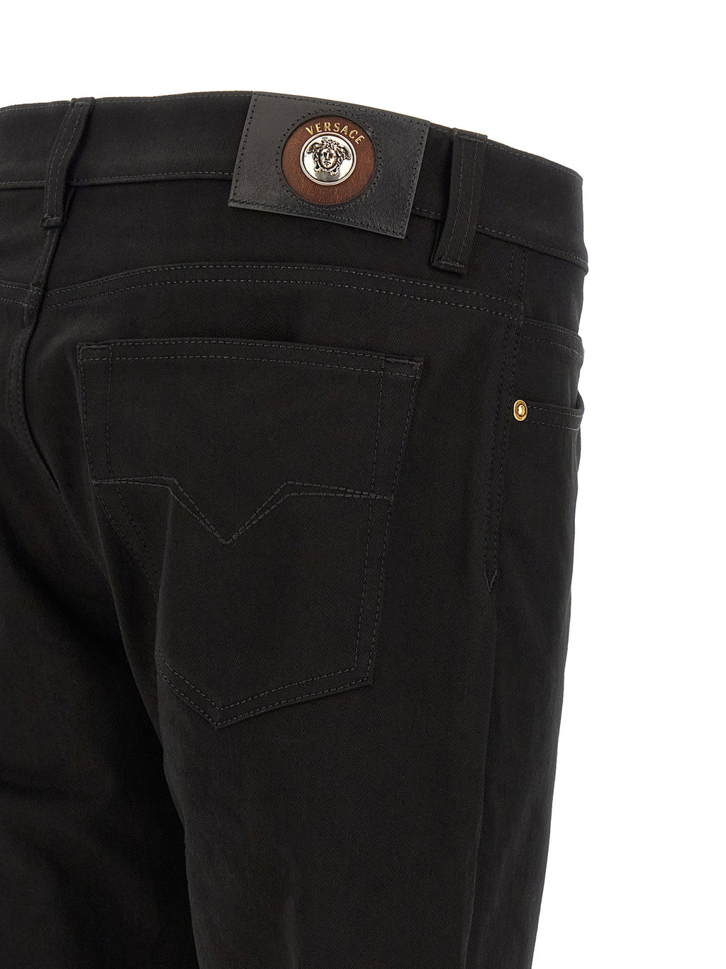 Versace Medusa Embroidery Jeans