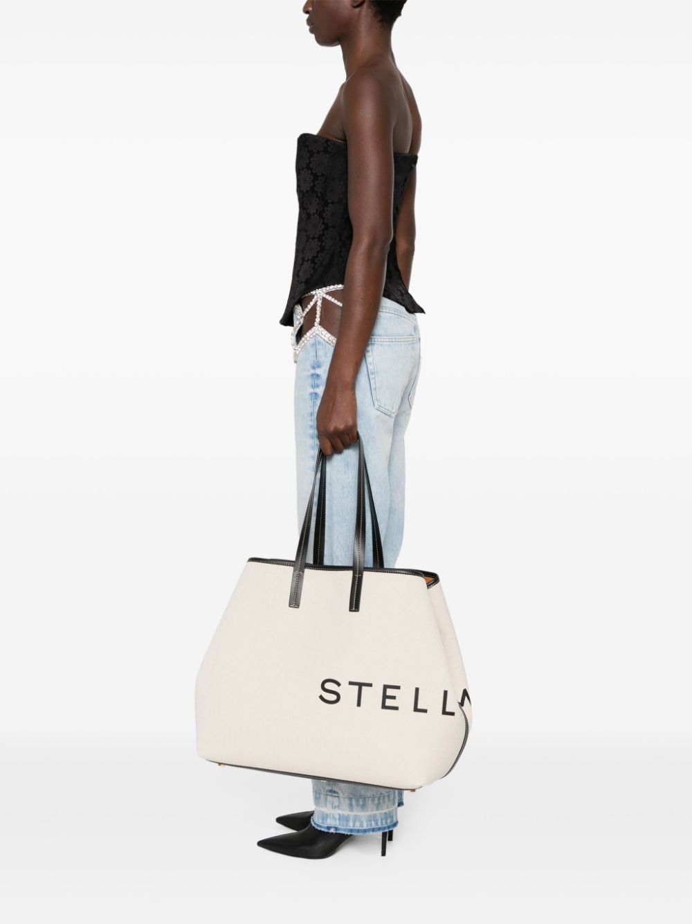 Stella McCartney logo-print detachable-purse bag