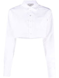 Coperni Cropped cotton shirt