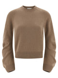 Nude Curved Sleeve Sweater