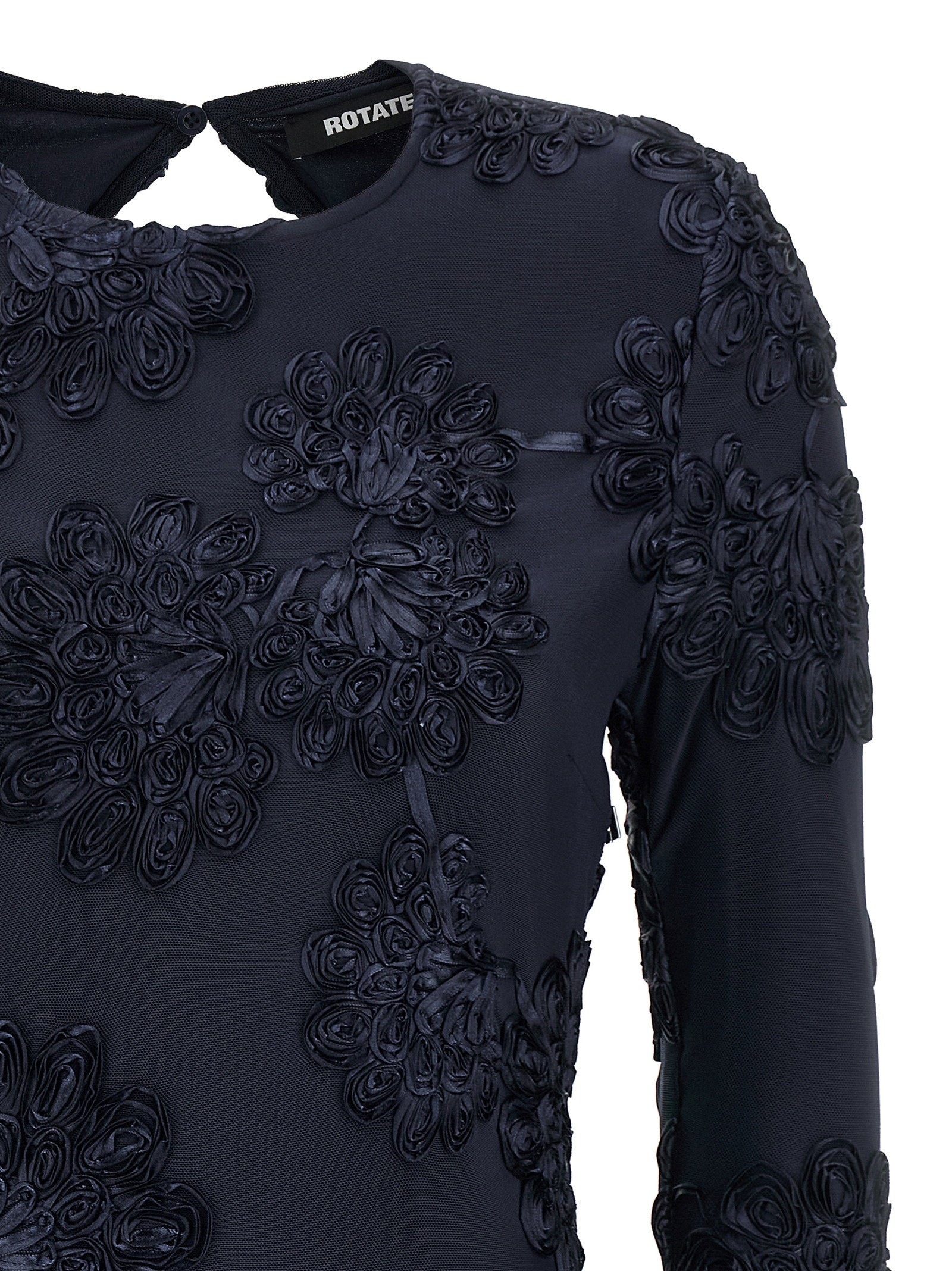 Rotate Birger Christensen 3d Mesh Mini Dress