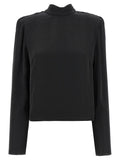 Rotate Birger Christensen Satin Drapy Back Top