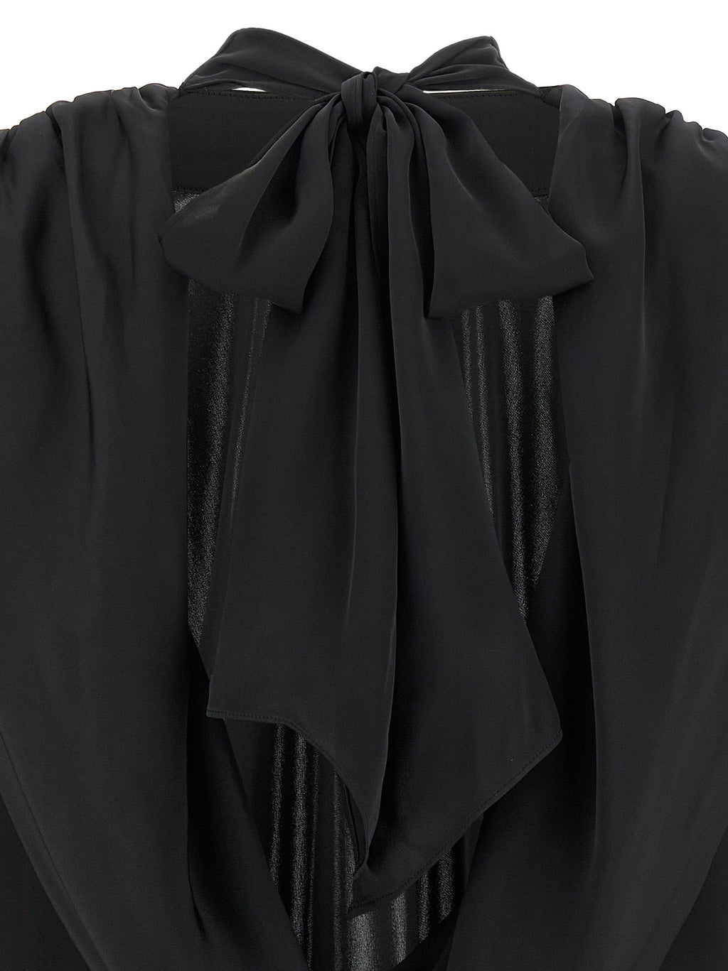 Rotate Birger Christensen Satin Drapy Back Top