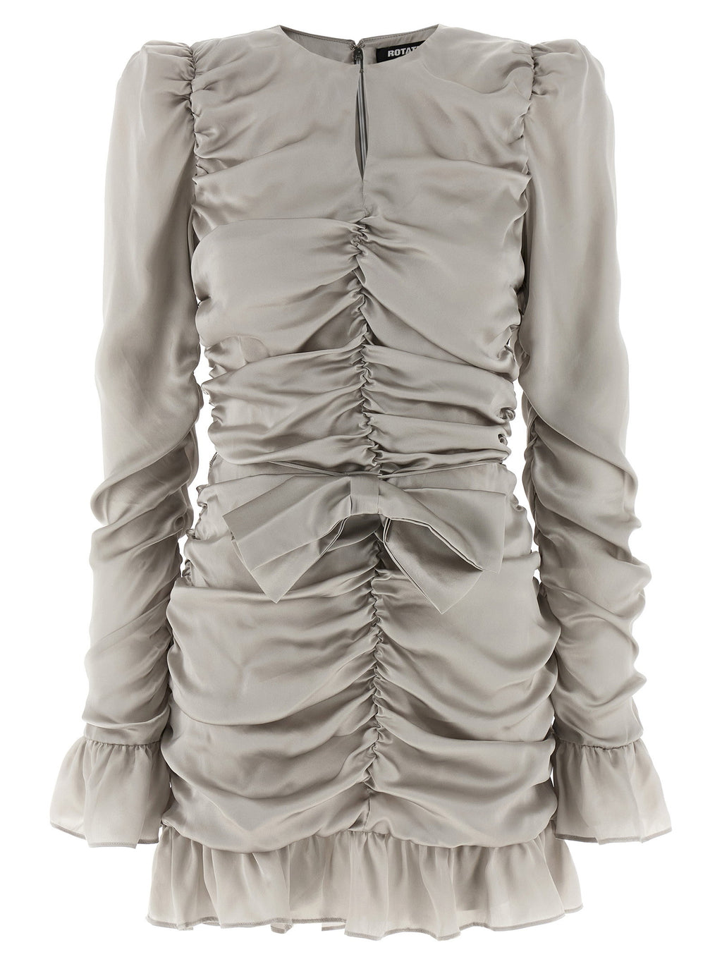 Rotate Birger Christensen Ls Mini Bow Dress