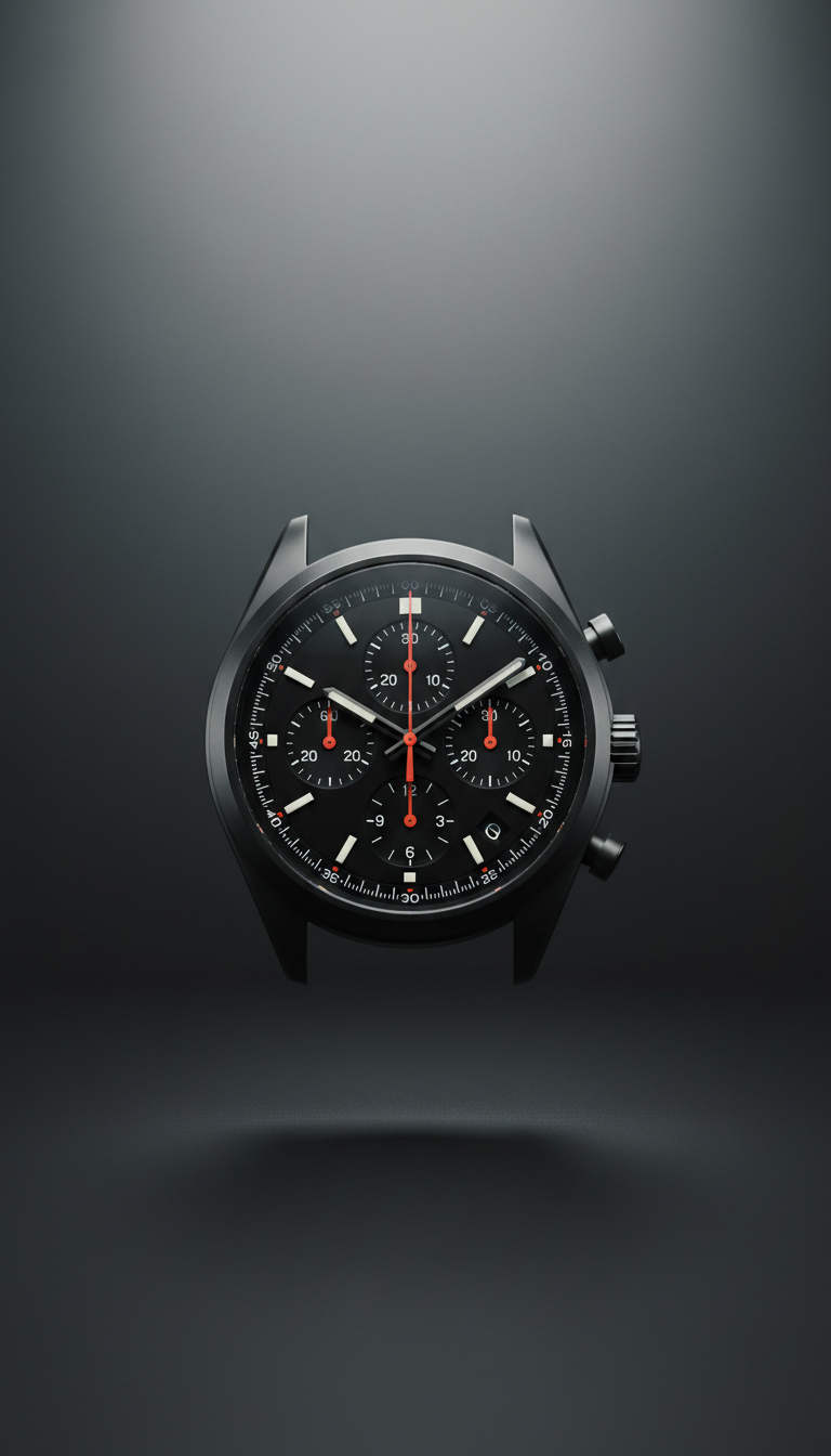 Obsidian Black Chronograph Dial