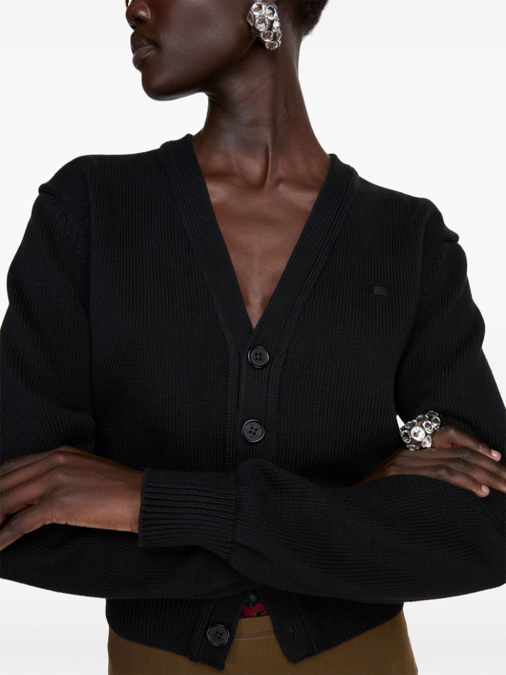Acne cardigan with appliqué