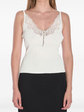 Self-Portrait V-neck tank top