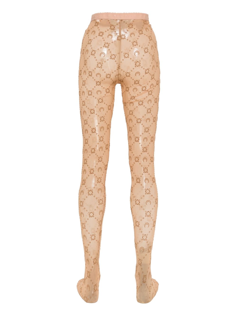 Marine Serre Moonogram mesh tights