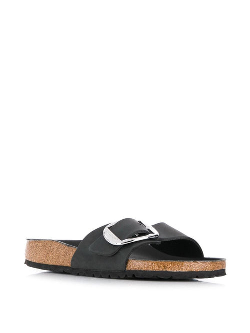 Birkenstock Madrid Big Buckle Black Oiled leather sandals