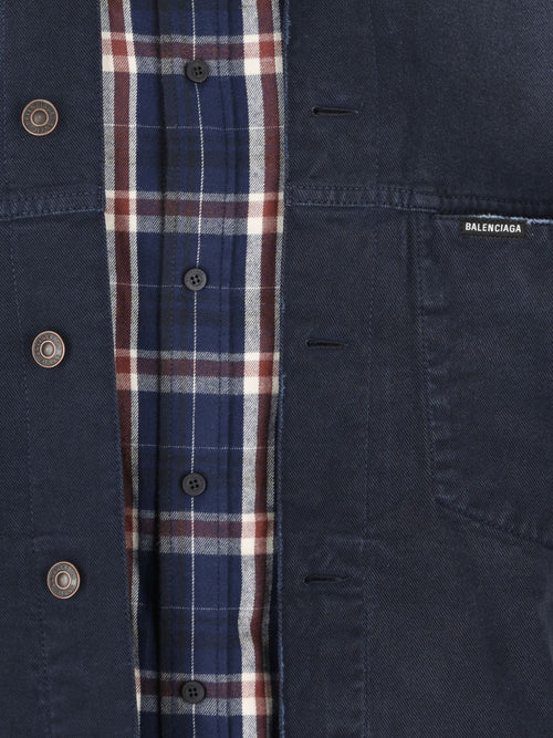 Balenciaga patched shirt jacket