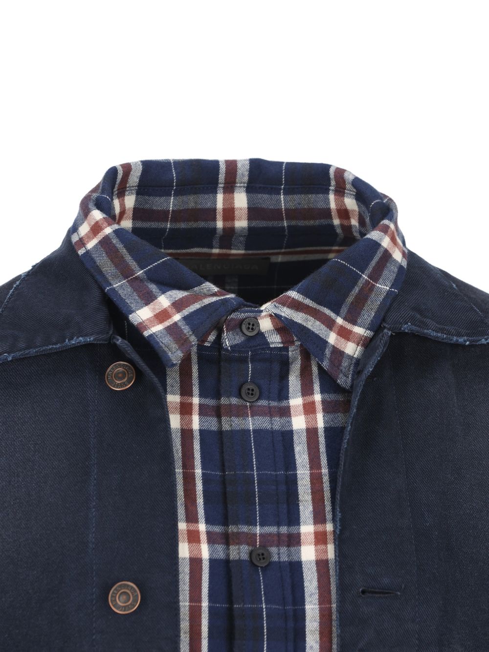 Balenciaga patched shirt jacket