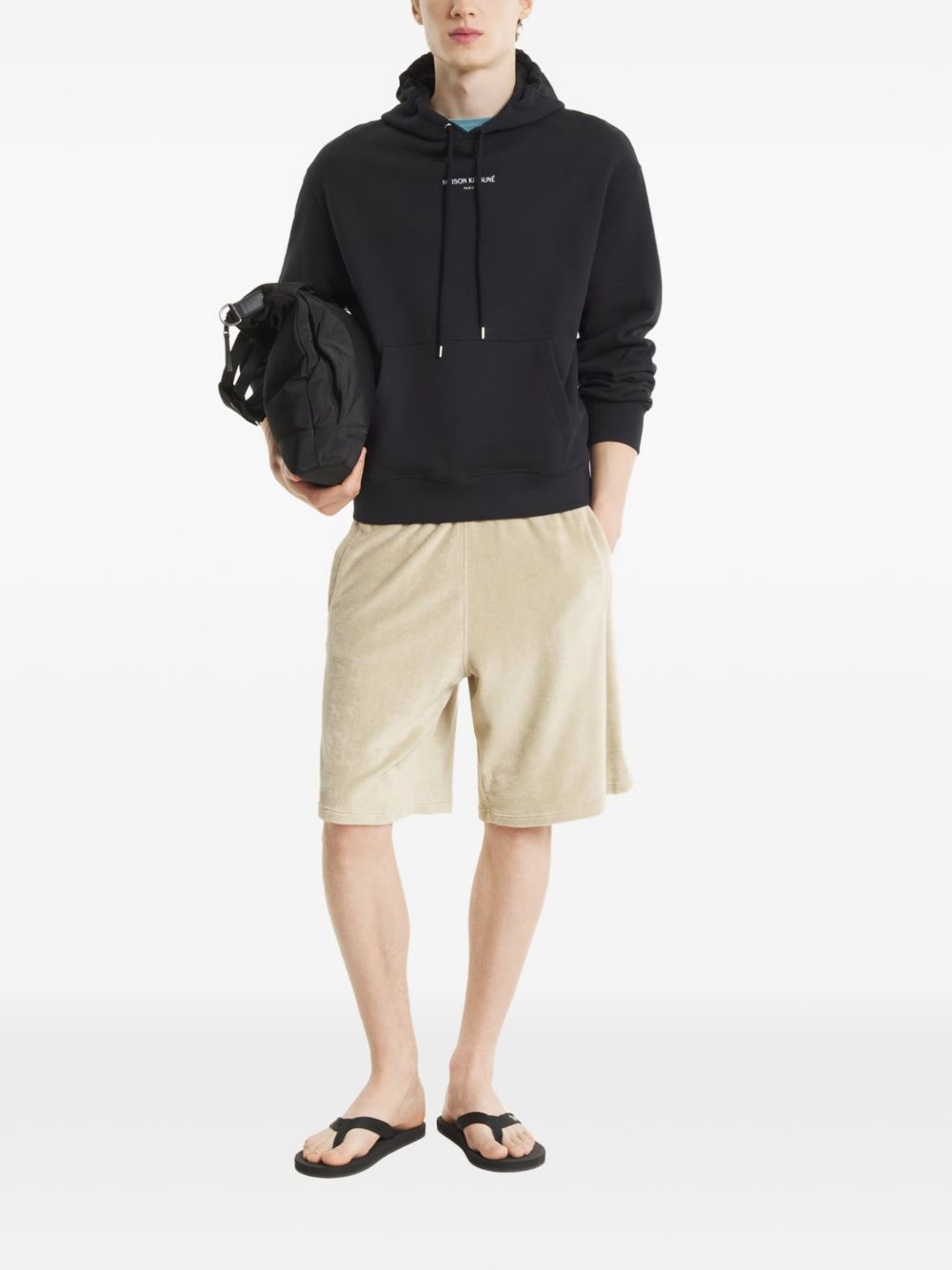Maison Kitsuné Logo cotton hoodie