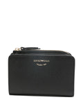 Emporio Armani Deer-Print Leather Bifold Wallet