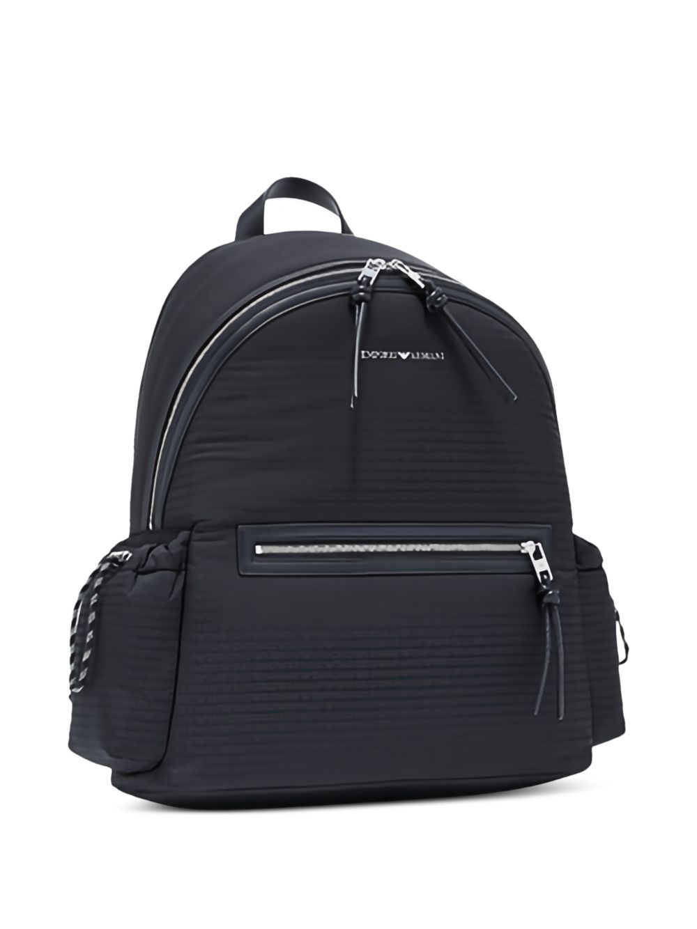 EMPORIO ARMANI EXCLUSIVE Emporio Armani Round Nylon Backpack With Monogram Lettering