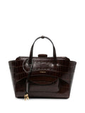 Hidesins Croc-Effect Top Handle Bag