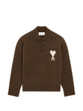 AMI PARIS T-shirts and Polos BROWN