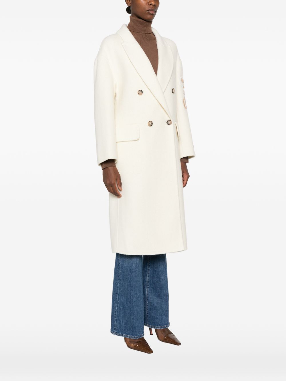 ERMANNO FIRENZE Coats WHITE