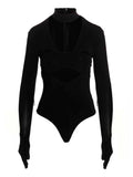 Ambush Heart Shaped Gloves Bodysuit