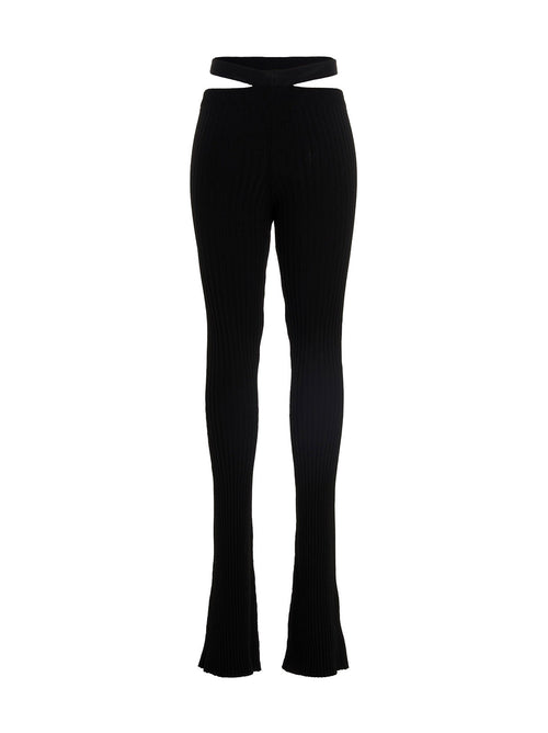 AndreĀdamo Ribbed Flared Trousers