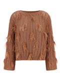 Twin Set Ostrich Feather Sweater