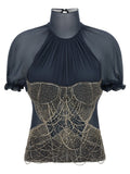 The Attico Jewel Embroidery Top