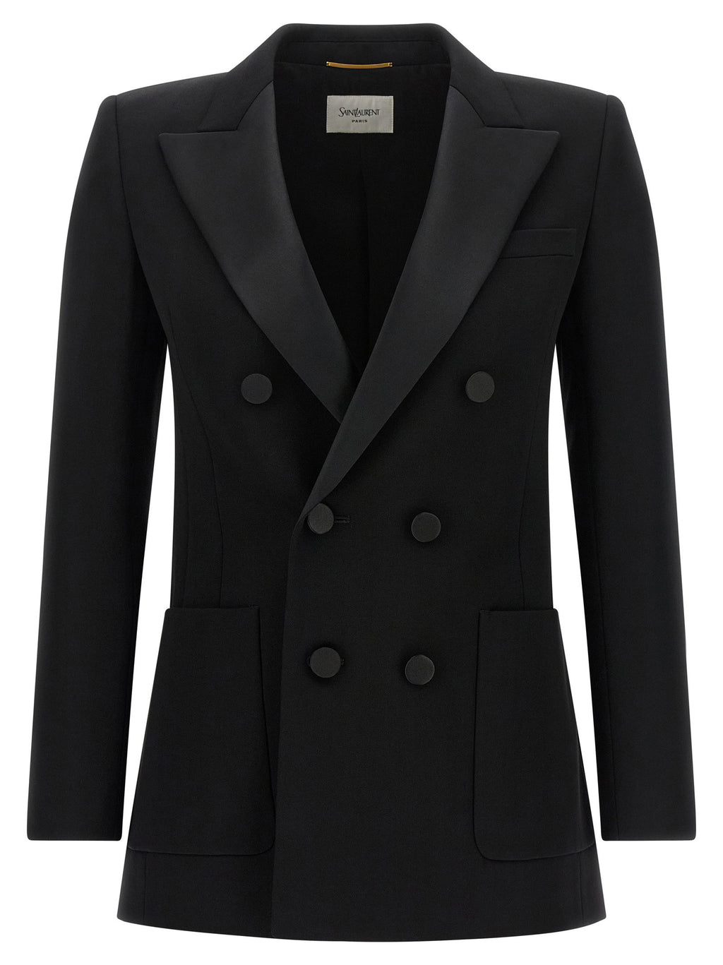 Saint Laurent Satin Lapel Blazer