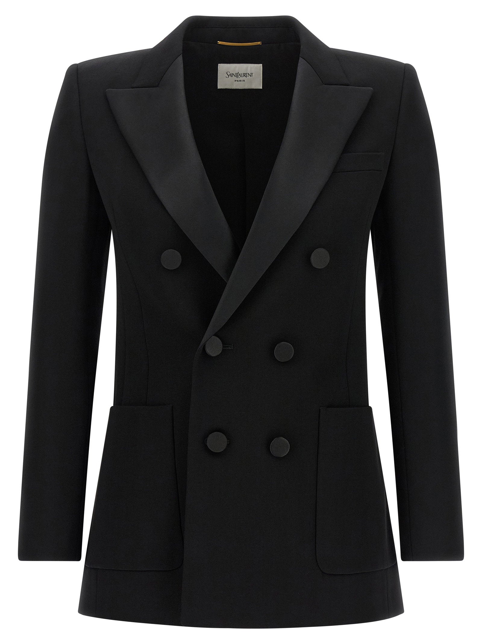 Saint Laurent Satin Lapel Blazer