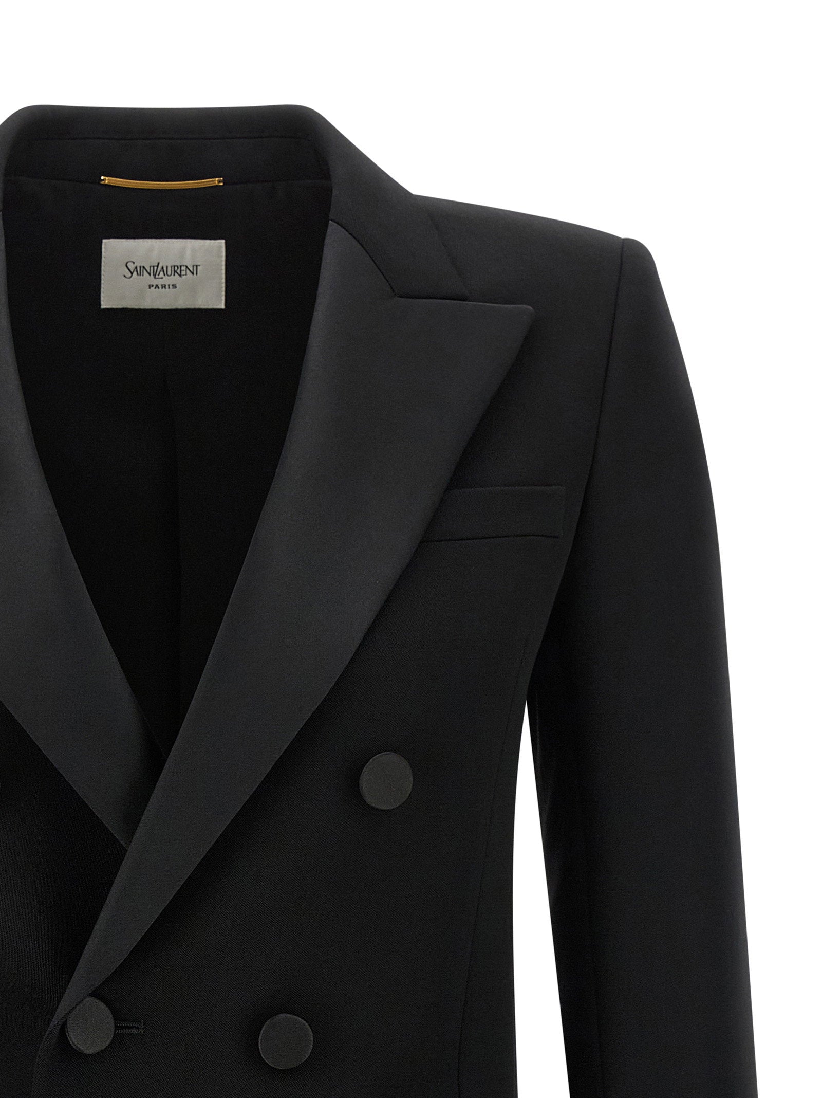 Saint Laurent Satin Lapel Blazer