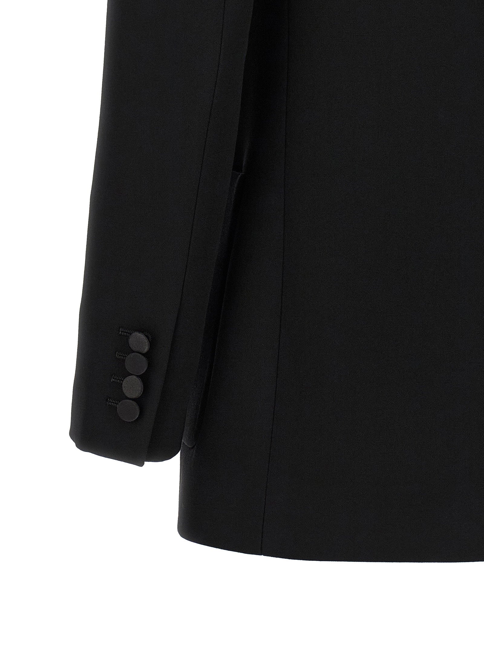 Saint Laurent Satin Lapel Blazer