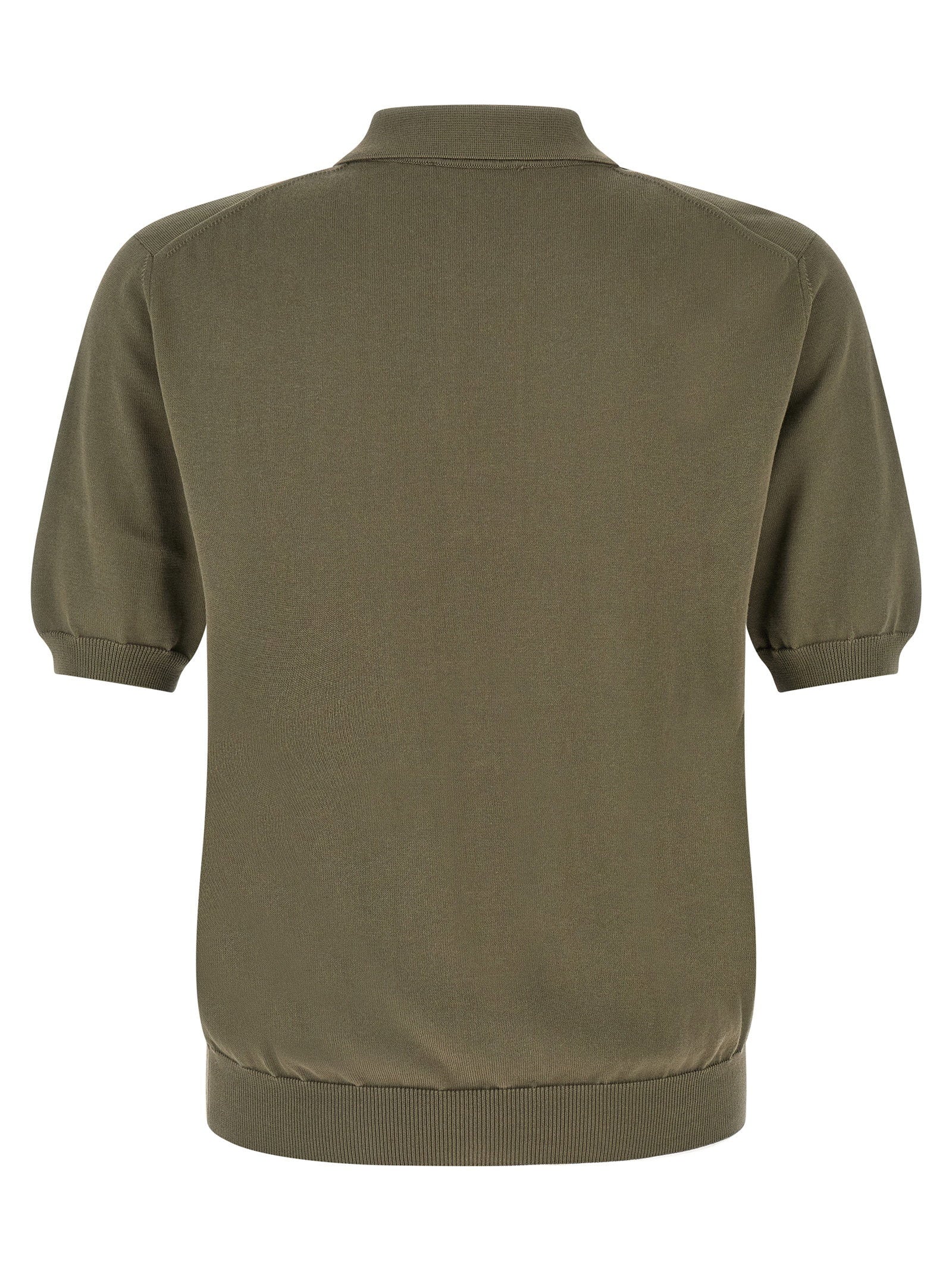 Zanone Cotton Knit Polo Shirt