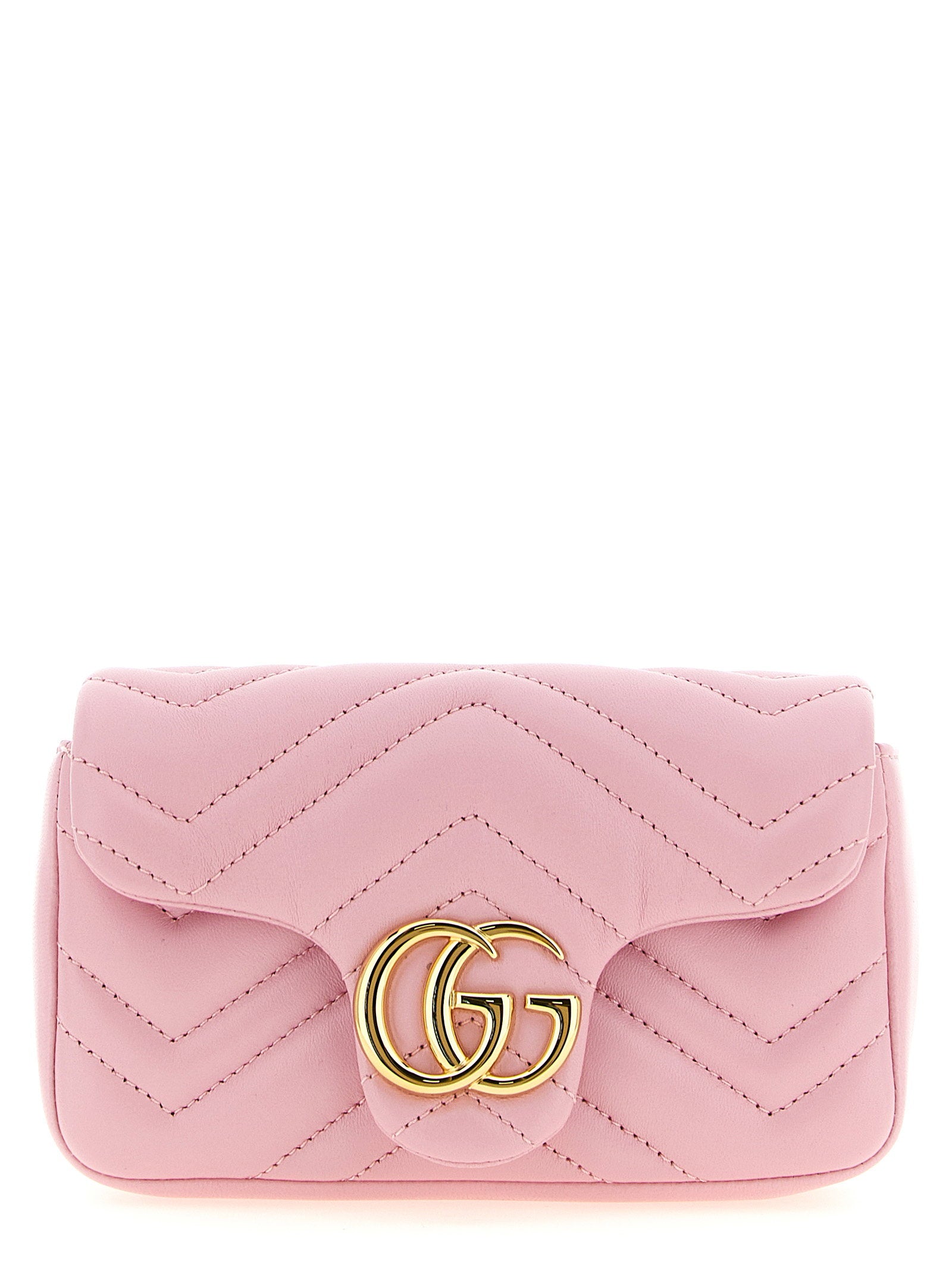 Gucci Gg Marmont Chevron Crossbody Bag