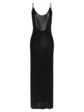 Saint Laurent Cassandre Chain Dress
