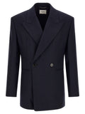 Saint Laurent Felted Wool Gabardine Blazer Jacket