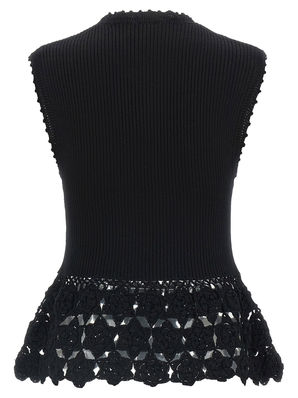 Ganni Cotton Crochet Vest
