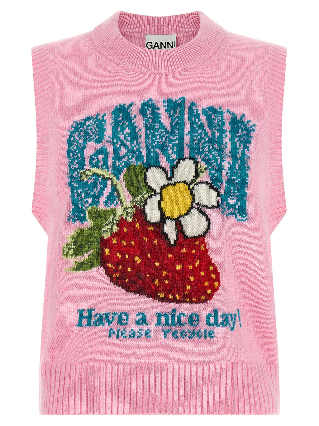 Ganni Strawberry Vest