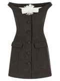 Self-Portrait Bardot Neckline Dress