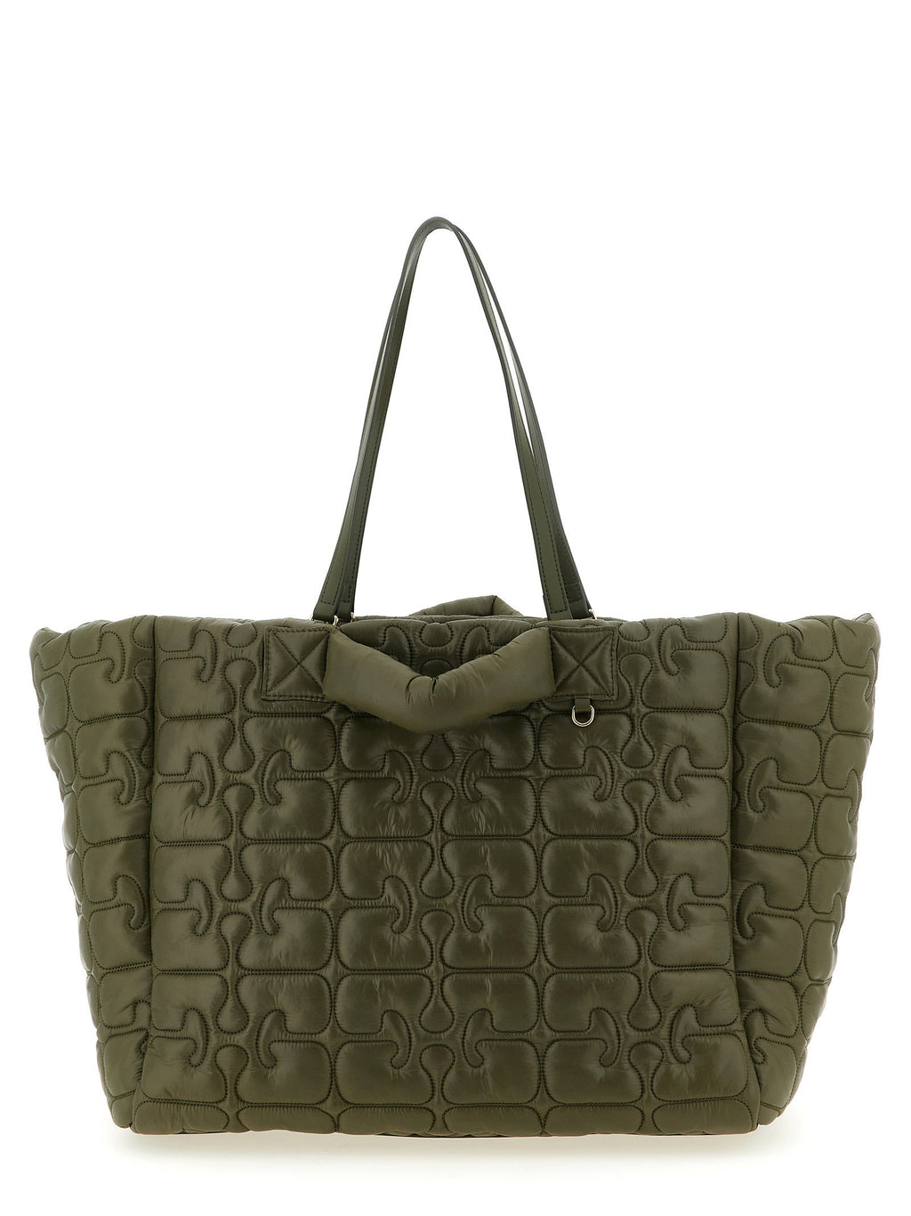 Ganni Quilted Re-tech Xxl Tote Shopping Bag