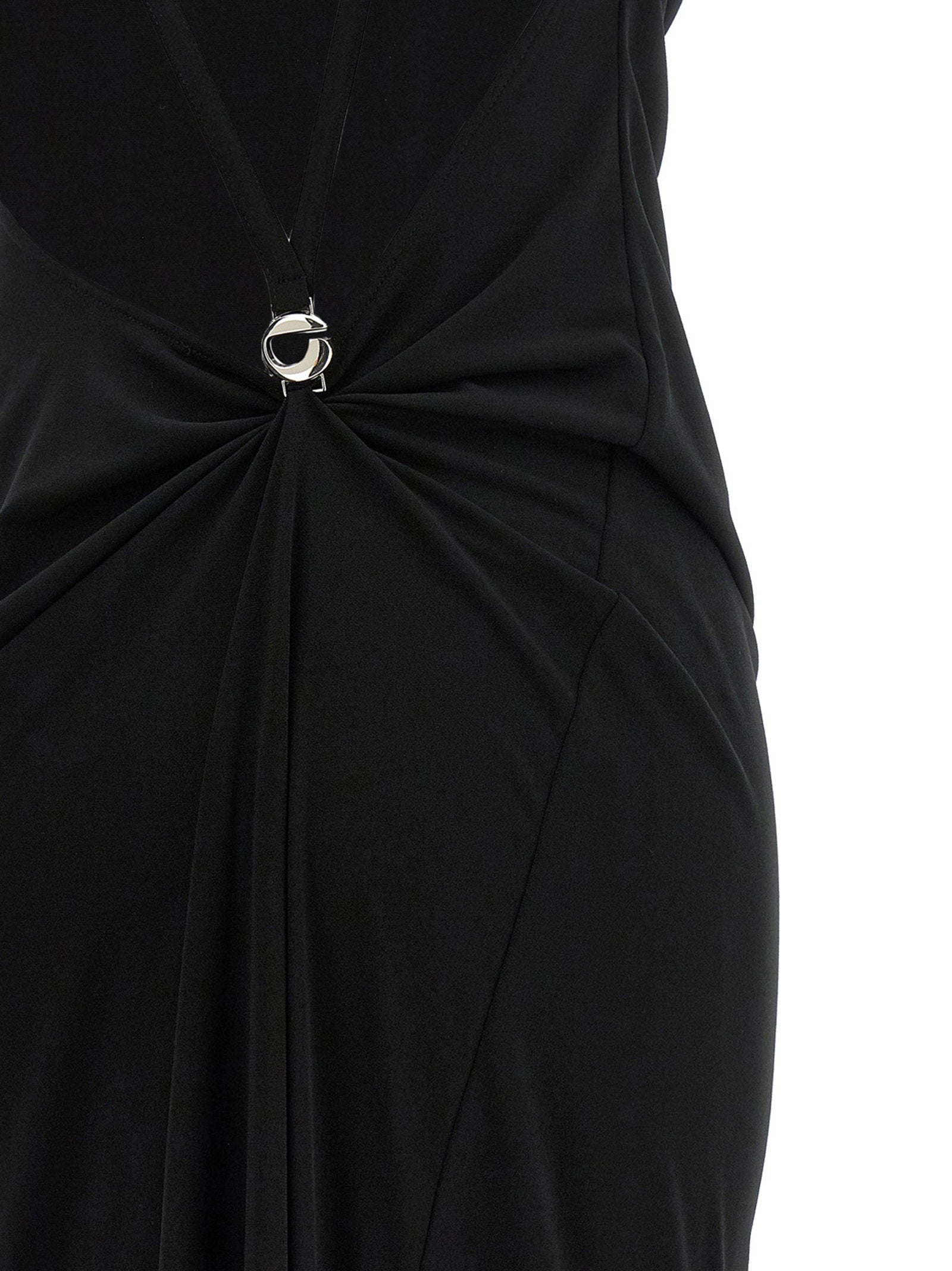 Coperni Metallic Logo Dress
