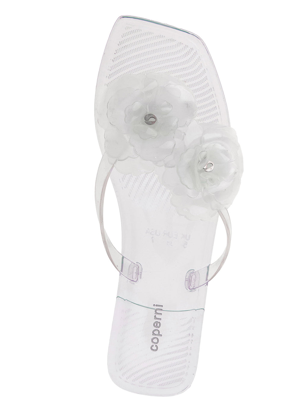Coperni Silicone Flower Flat Sandals