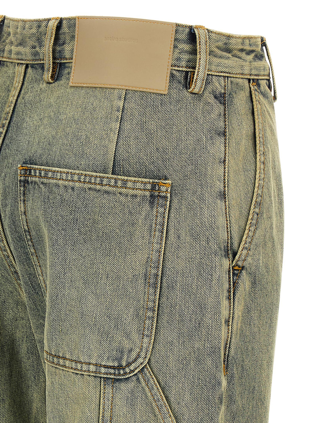 Entire Studios Cuff Surface Wave Jeans