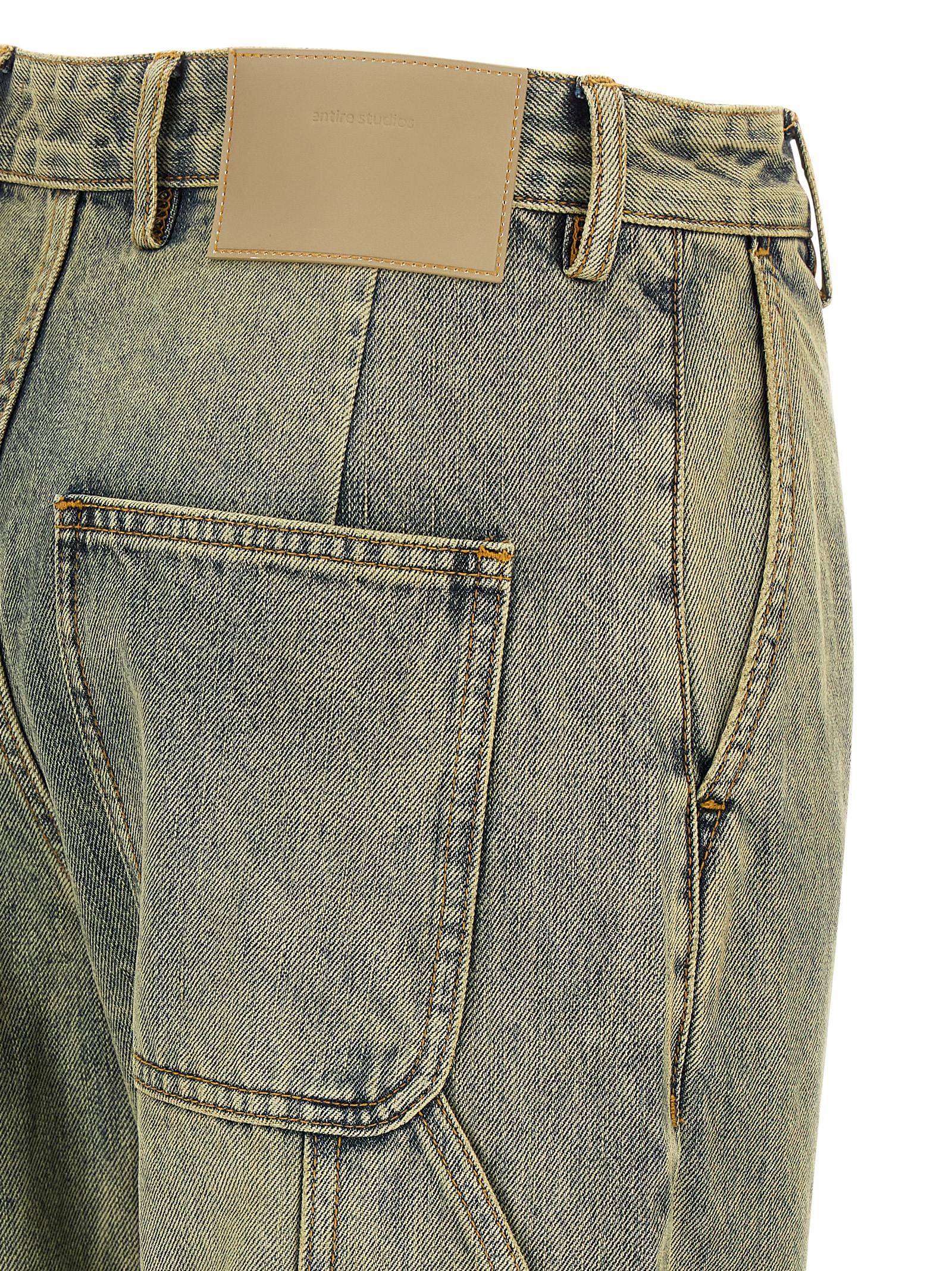Entire Studios Cuff Surface Wave Jeans