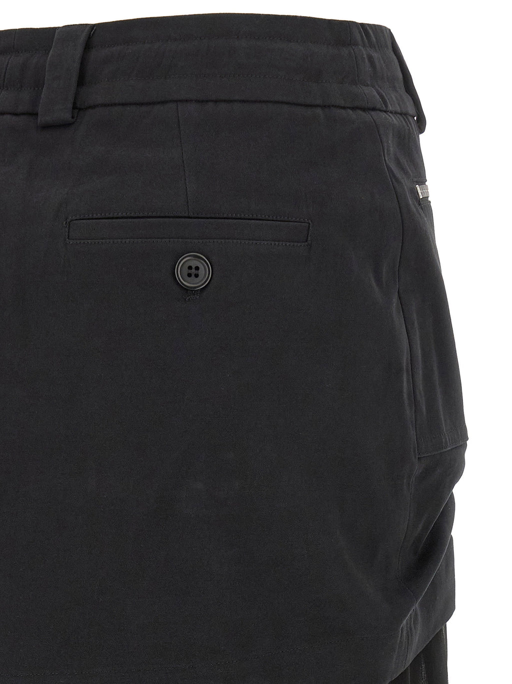 Dolce & Gabbana Twill And Chiffon Skirt