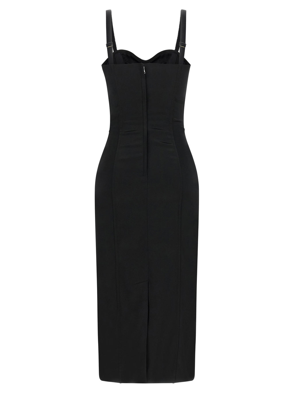 Dolce & Gabbana Black Sicily Bra Corset Dress
