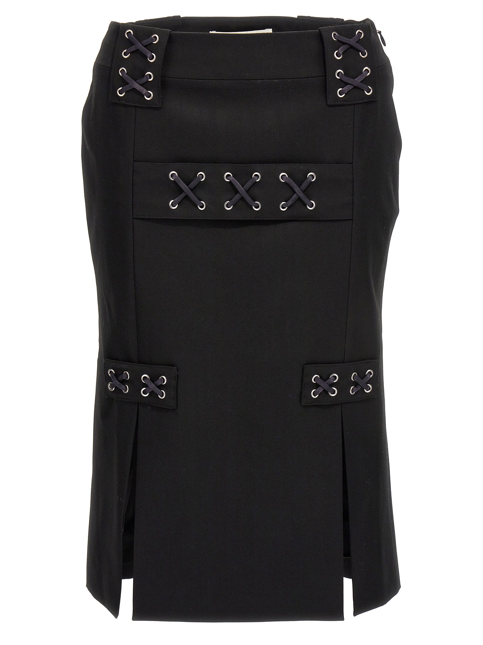 Alessandra Rich Lace-up Skirt