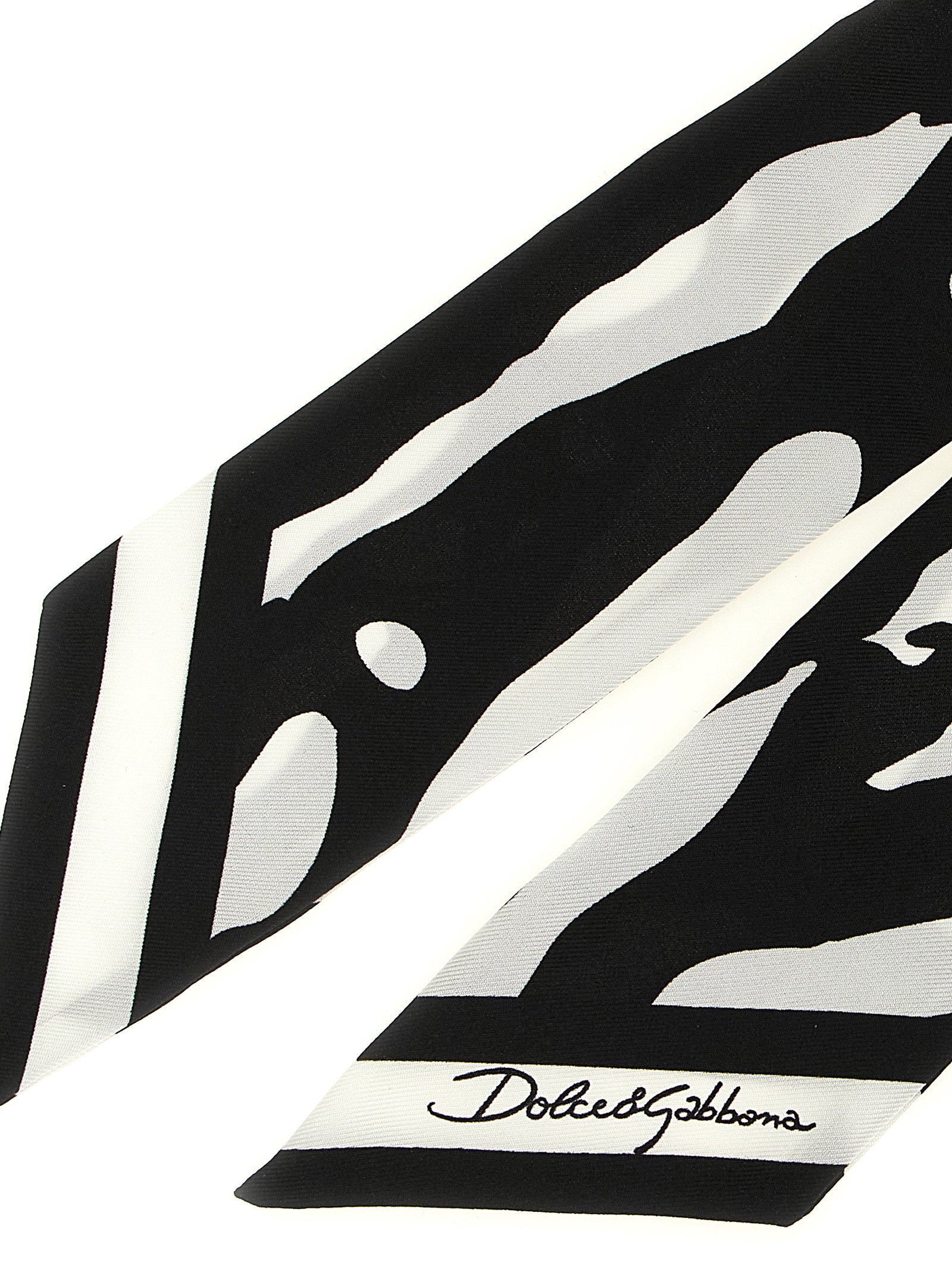 Dolce & Gabbana Zebra Print Scarf