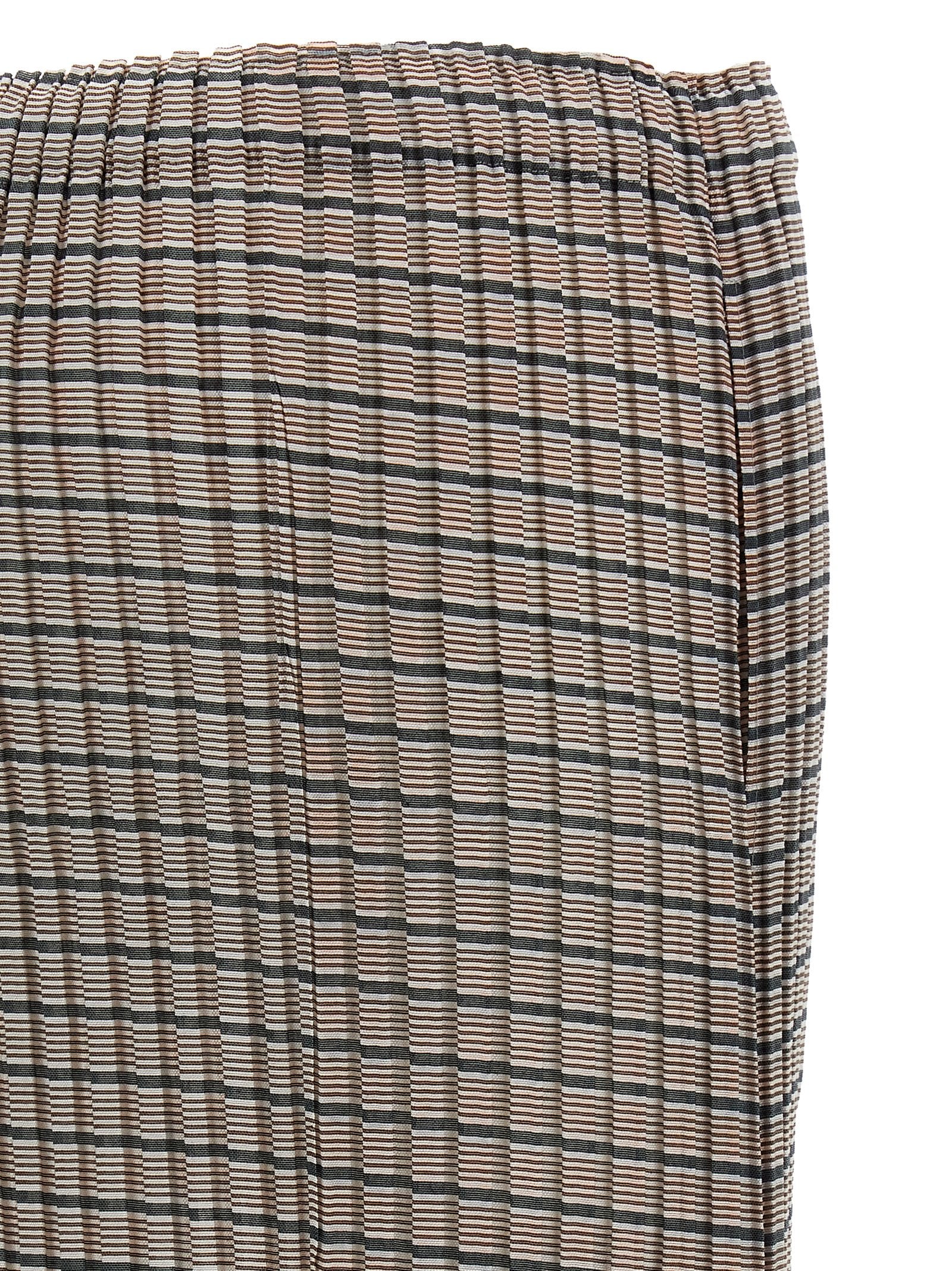 Issey Miyake Generic Stripes (machine Pleats) Skirt