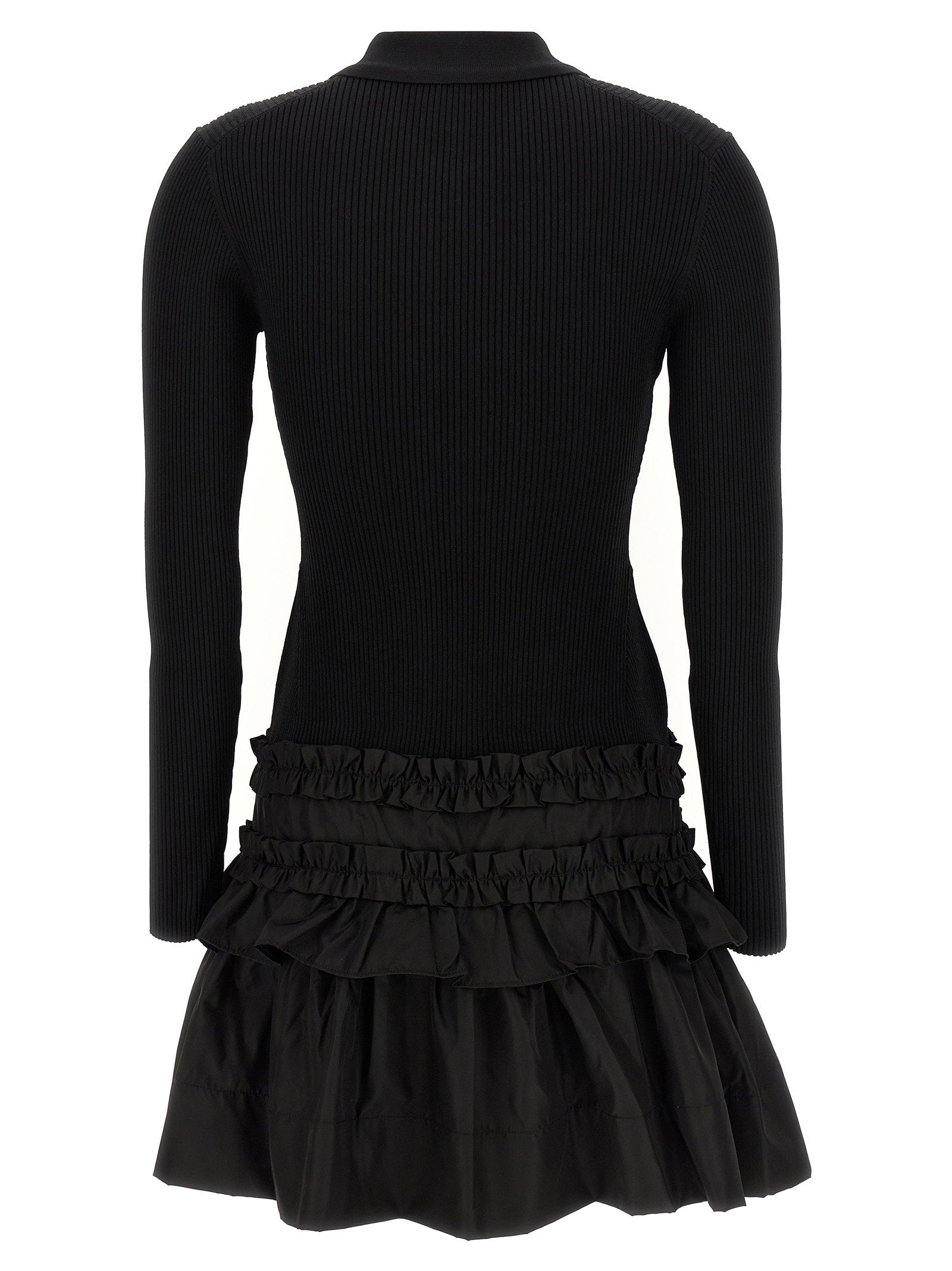 Ganni Melange Rib Knit Mini Dress